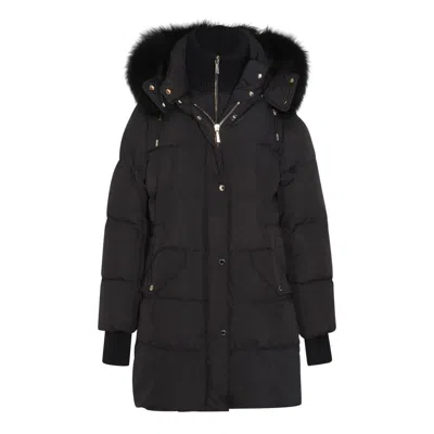 Moorer Black Wool Down Jacket