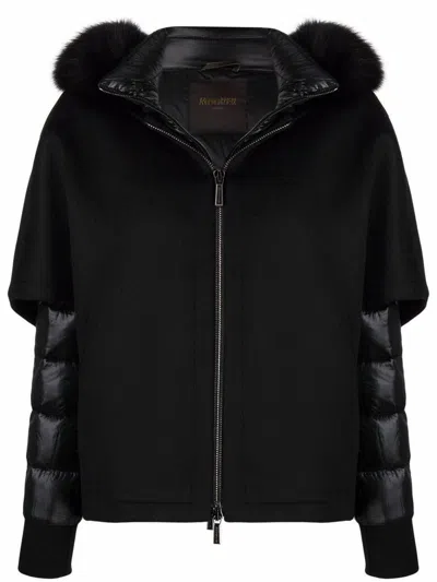 Moorer Long-sleeved Cotton Clothes In Black