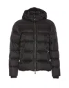 Moorer Asphalt Brett Down Jacket With Zip Closure In Black
