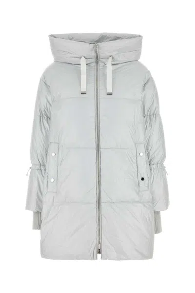 Moorer White Nylon Justine Down Jacket