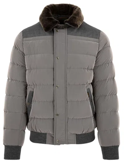 Moorer Coats Beige In Multi