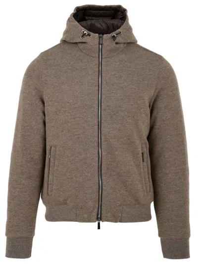 Moorer Coats Beige In Brown