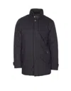 Moorer Skt Arms Jacket With Concealed Hood In Black