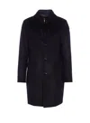 Moorer Tailored Long Jacket Flap Pockets In Black