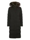 Moorer Long Zagara Down Jacket With Hood In Black