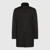 Moorer Coats Featuring High Collar And Side Pockets In Multi