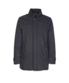Moorer High Neck Padded Jacket With Cuff Straps In Blue