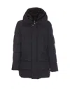 Moorer Man Puffer Midnight Blue Size 48 Polyamide In Blue