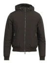 Moorer Man Puffer Dark Brown Size 34 Polyester In Brown