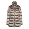 Moorer Beige Dorado Down Jacket In Brown