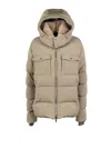 Moorer Cappuccino Nylon Blend Alarick Down Jacket In Brown