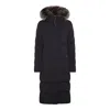 Moorer Dark Blue Puffer Zagara-kn Down Jacket In Dark Blu
