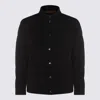 Moorer Dark Blue Veton Down Jacket In Black