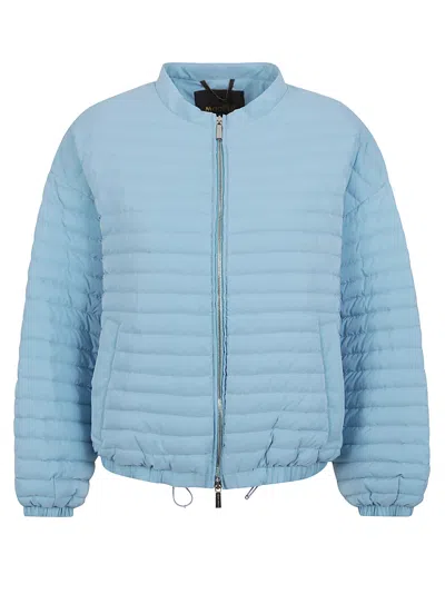 Moorer Coats Light Blue In Brown