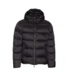 Moorer Asphalt Brett Down Jacket With Zip Closure In Black