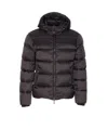 Moorer Asphalt Brett Down Jacket With Zip Closure In Black
