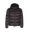 Moorer Asphalt Brett Down Jacket With Zip Closure In Black