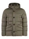 Moorer Colin Hooded Down Jacket In Green