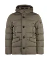 Moorer Colin Hooded Down Jacket In Green