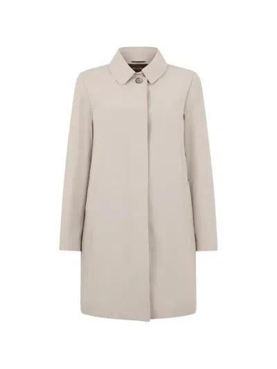 Moorer Collared Parka Coat In Multi