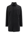 Moorer Hektor Waterproof Jacket With Hidden Hood In Black