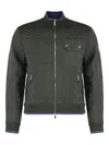Moorer Corbin Zip-up Quilted Jacket In Green