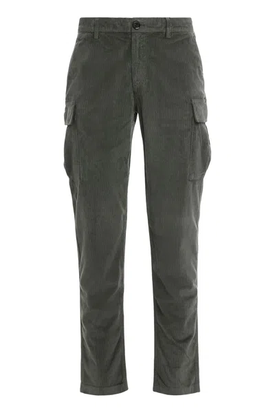 Moorer Brody-vll Corduroy Cargo Pants In Green
