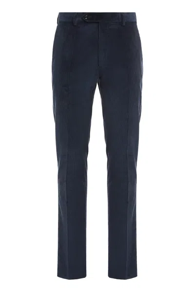 Moorer Corduroy Pants In Blue