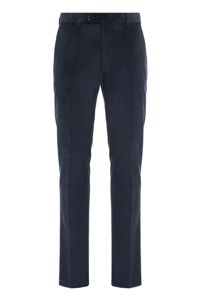 Moorer Corduroy Pants In Blue
