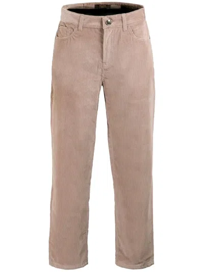 Moorer Corduroy Trousers In Brown
