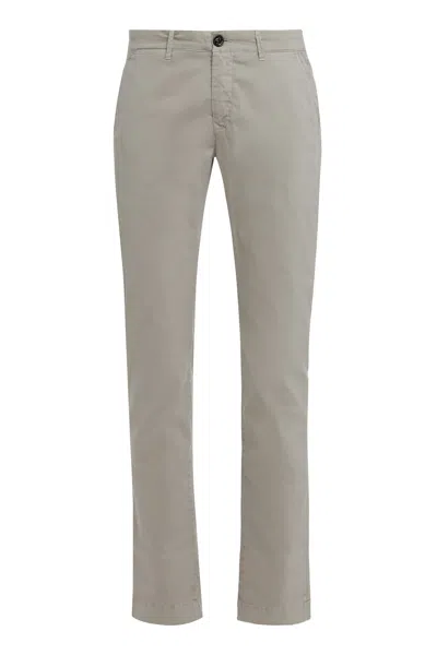 Moorer Cotton Blend Pants In Gray