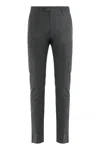 Moorer Cotton Pants In Gray