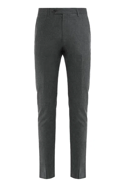 Moorer Cotton Pants In Gray