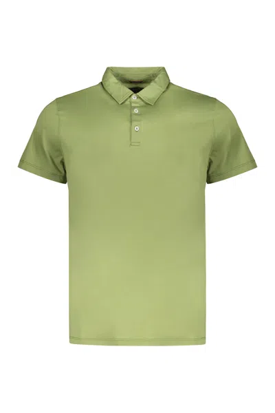 Moorer Cotton Polo Shirt In Green