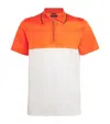 Moorer Cotton Zip-up Polo Shirt In White