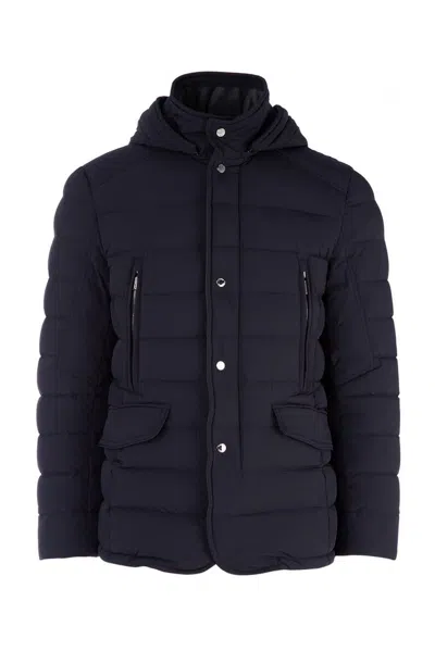 Moorer Craig-kn Padded Jacket In Blue