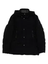 Moorer Buttoned Quilted Padded Jacket In Blue