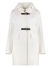 Moorer Crans Coat With Removable Inner Vest In White