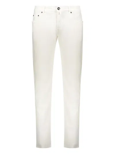 Moorer Credi-drl Five-pocket Jeans In White