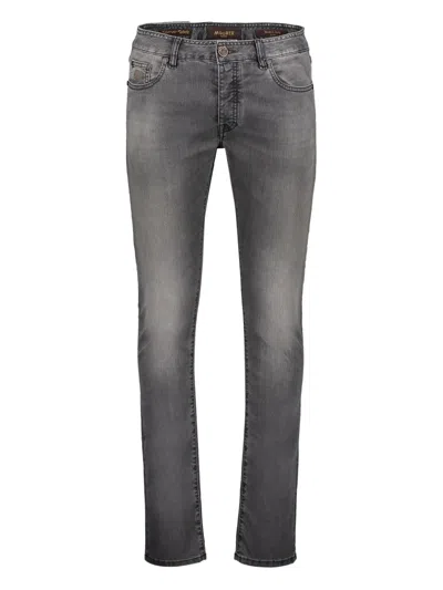 Moorer Slim-fit Jeans In Gray