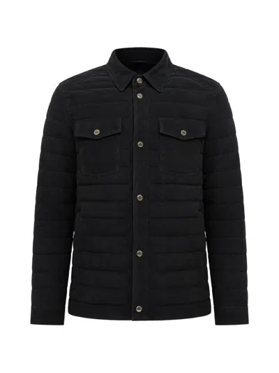 Moorer Crespi Quilted Down Jacket In Black