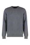 Moorer Crew-neck Cashmere Sweater In Gray