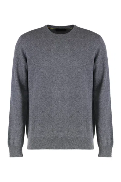 Moorer Crew-neck Cashmere Sweater In Gray