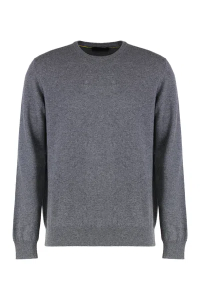 Moorer Crew-neck Cashmere Sweater In Gray