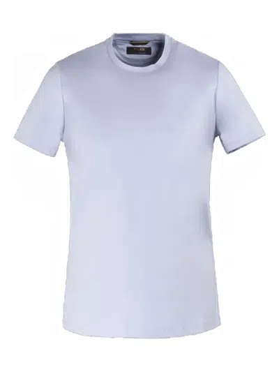 Moorer Crew-neck Cotton T-shirt In White