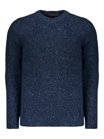 Moorer Crew-neck Sweater In Blue
