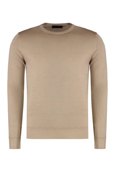Moorer Ovieto-xw Crew-neck Sweater In Brown