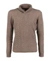 Moorer Crew Neck Sweater In Neutral