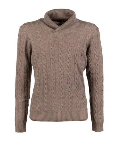 Moorer Crew Neck Sweater In Neutral