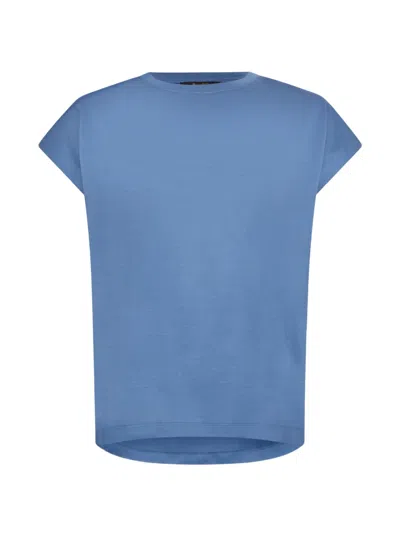 Moorer Crew-neck T-shirt In Blue
